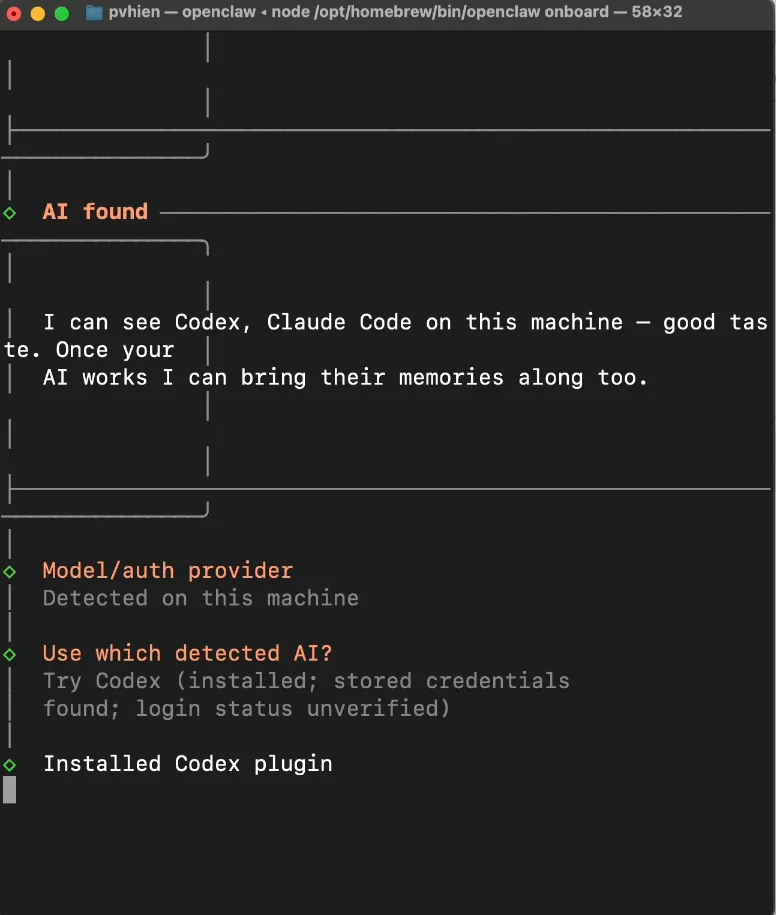 OpenClaw phát hiện và cài Codex plugin